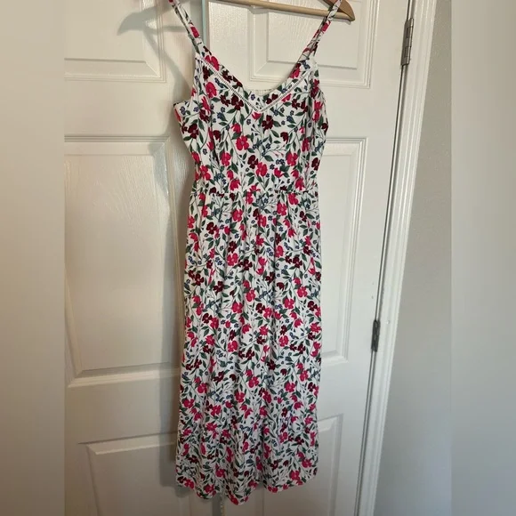 midi periwinkle dress Blue Strapless Floral Embroidered A-Line Midi Dress